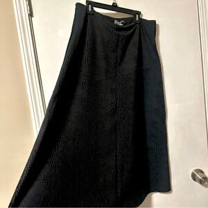 Lysse by Stitchfix XL Black Madi Skirt No Wrinkle Ribbed Comfort Stretch